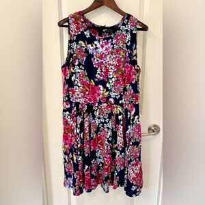 Ax Paris NWOT Floral Sleeveless Dress Size 16